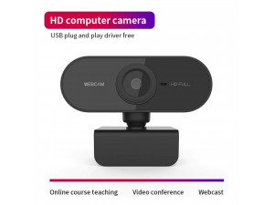 Webcam 1080P HD Web Camera with Microphone Autofocus USB 2.0